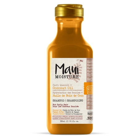 Maui Moisture Curl Quench + Coconut Oil Shampoo, 13 FL (Best Way To Curl Your Hair Overnight)