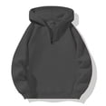 thumbnail image 5 of GrmtClth Hoodies for Men All Season Solid Half Zip Pullover Hoodie Long Sleeve Ribbed Cuff Hem Side Pocket Casual Street Sweatshirt Gray XL, 5 of 5