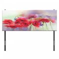 thumbnail image 3 of Flower Headboard, Poppy Flowers Blur Spring Floral Seasonal Romantic Illustration Print, Upholstered Decorative Metal Bed Headboard with Memory Foam, Full Size, Lavender and Red, by Ambesonne, 3 of 4
