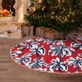 thumbnail image 6 of KLL Palm Tree Pattern on Red Christmas Tree Skirt 48" ,Party Decorations Farmhouse for Christmas Decorations Holiday Party, 6 of 6