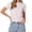 Pink, variant on Womens Tops Crew Neck Blouse Slim Fit And For Figure Contouring Base Layer Basic Tees Going Out T Shirts Fashion Size S