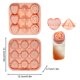 thumbnail image 3 of Xihbxyly Molde de Hielo Rose, Bandeja Flexible de Silicona de 9 Cavidades, Diseño de Fácil Liberación para Cubitos de Hielo, Apto para Lavavajillas para Una Limpieza Rápida, Perfecto para Cócteles y, 3 of 6