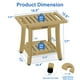 thumbnail image 2 of Banco de ducha KingPavonini HDPS impermeable con capacidad de almacenamiento 180 kg, 2 of 7