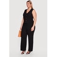 thumbnail image 2 of Women's Plus Size Textured Knit Wide Leg Pants, 2 of 4