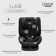 thumbnail image 3 of | Asiento para Carro Luke 360° Lifestyle | Autoasientos para Grupo 0+, 1, 2 y 3 | con Sistema ISOFIX - 4 Reclinaciones Ajustables | Protección Bebé Soportes Ajustables (Black), 3 of 5
