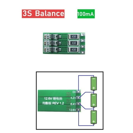 

RANMEI 2S 3S 4S 100MA Lithium Battery Balance Board Li-ion Battery Balancer Current