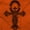 Antique Orange, variant on Ankh Egyptian Cross Symbolic Spiritual Plus Size Crewneck Graphic Tee Shirt Brisco Brands 2X