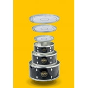 Suck UK Drum Storage Tin | Stackable Storage Tins | Airtight Lids