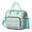 Greenish-blue-3, variant on Colorful Plaid Stripes Insulated Lunch Box - Rustic Nordic Style for Office & Gym