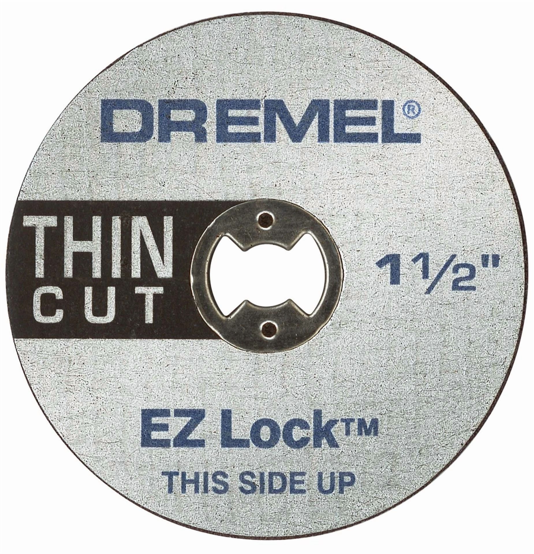 CIRCLE- Dremel Ez Lock 1-1/2In. Dia. X 1/8In. Aluminum Oxide Metal Cut-Off Wheel 5Pc.