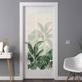 thumbnail image 2 of Palm Leaves Tropical Window Privacy Film, Green Botanical Summer Linen Static Cling UV Sun Blocking Heat Control Window Tint Day and Night, Non-Adhesive One Way Windows Privacy Cover 35.4''x78.7'', 2 of 7