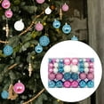 thumbnail image 6 of yotijay 100Pcs Christmas Ball Ornaments Christmas Tree Decorative Xmas Balls Hanging for Blue White Pink, 6 of 9
