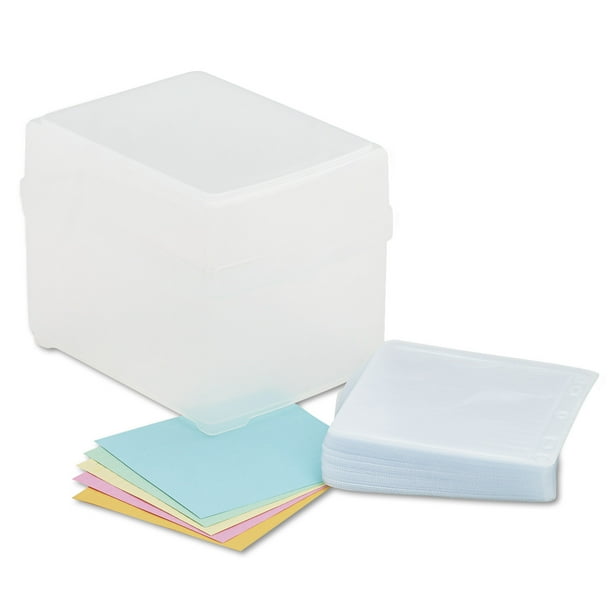 innovera-cd-dvd-storage-box-holds-100-discs-clear-walmart