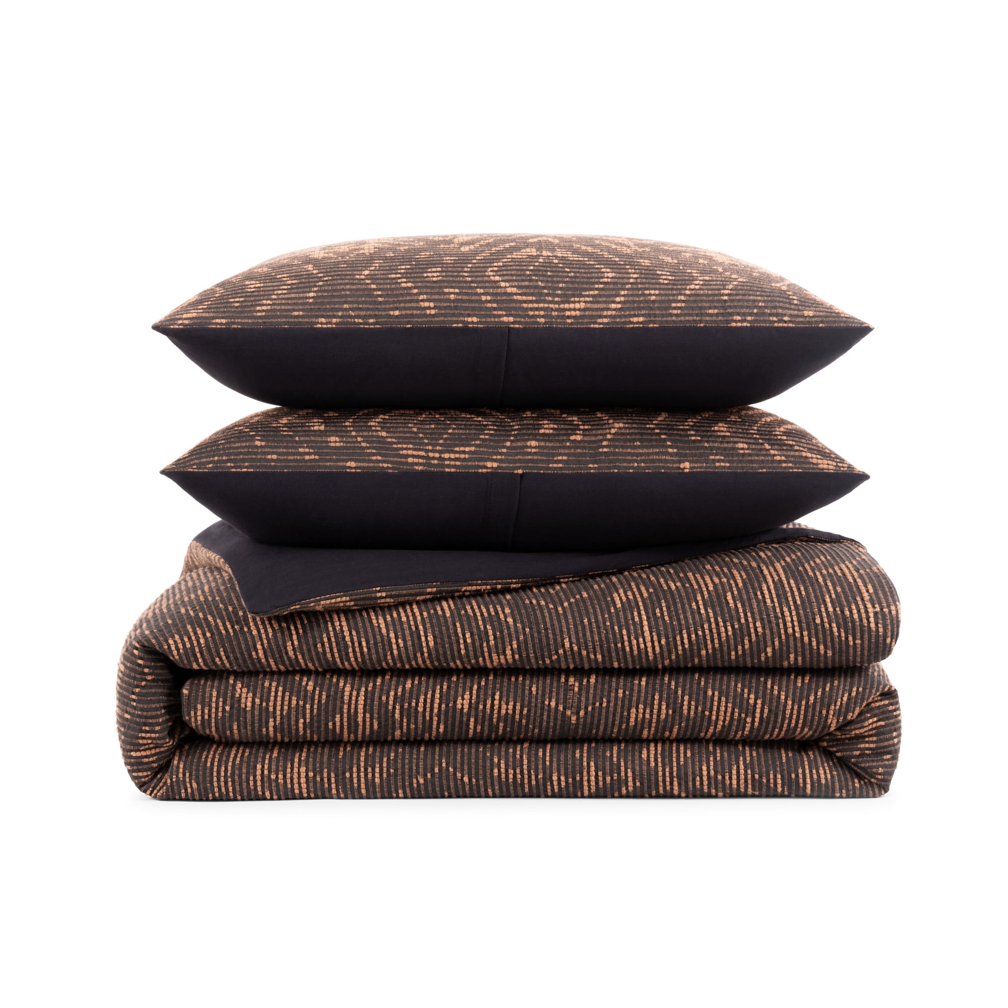 Rochelle Porter Design Tiger Tiger 3-Piece Duvet and Sham Set Cotton Polyester Jacquard Cocoa Full/Queen All Season, Adult
