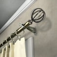 thumbnail image 2 of Gwen 13/16" Bay Window curtain rod 20"-36", 38"-72" - Antique Brass,(ABay-62-4), 2 of 3
