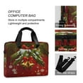thumbnail image 4 of Iauyy 16inch Laptop Briefcase for Men/Women , Detachable Strap & Padded Compartment，Water-Resistant BagBusiness Travel File and Notepad,Deep Red Tone, 4 of 7