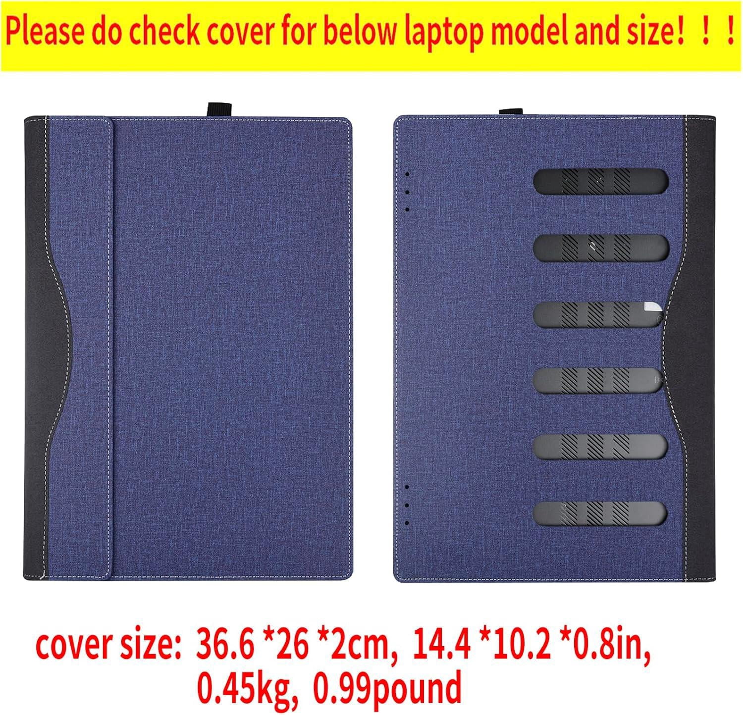 Protective Case Cover for 16" Hp Pavilion Book Pro 16-ab 16t-ab Pavilion Book Plus 16-ag 16-af Pavilion Laptop 16-af 16t-af Detachable Notebook Sleeve Computer Bag with Pencil Holder