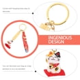 thumbnail image 4 of 1pc Luck Cat Keychain Pendants Japanese Fortune Cat Keyring Unique Bag Charms, 4 of 9
