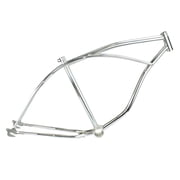 Enix 26" Chrome Beach Cruiser Bike Bicycle Frame, Silver