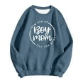 thumbnail image 4 of Bibifish Womens Sweatshirts "Boy Mom" Letter Print Sweatshirts Long Sleeve Crewneck Soft Loose Fit Casual Daily Streetwear Pullover Tops, 4 of 4