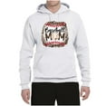 thumbnail image 3 of Baseball Mom Jaguar Print Sports Unisex Graphic Hoodie Sweatshirt, White, Small, 3 of 5
