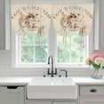 thumbnail image 4 of Beige Farm Animals Tie Up Curtains for Windows, Adjustable Balloon Window Shades, Vintage Cow Farmhouse Kitchen Window Treatments Adjustable Roll Up Curtain for Basement/Nursery 52"x45", 4 of 8