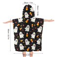 DNAGSB Ghosts Hearts416 Kids Hooded Bath Towel Wrap, Soft Plush
