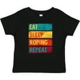 thumbnail image 3 of Inktastic Calf Roping Rodeo Eat Sleep Roping Repeat Boys or Girls Baby T-Shirt, 3 of 5