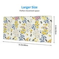 thumbnail image 4 of Disketp Gaming Mouse Pad Wildflower Honeybee Pattern Large Mouse Mat Long Extended Desk Pad Non-Slip Rubber Mice Pads Stitched Edges Thin Pad (11.8x31.5 Inch), 4 of 9