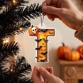 thumbnail image 6 of Halloween Hanging Letter Ornaments with Pumpkin Skull and Bat Design, 3.15 Inch Acrylic A-Z Alphabet Decorations for Tree Window Wall Party Favors, 6 of 8
