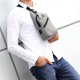 thumbnail image 2 of Bolso bandolera de lona mochila multiusos bolso bandolera viaje senderismo pecho mochila para hombre mujer gris, 2 of 5