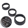 thumbnail image 4 of For Grand For Cherokee 2014-21 Black Aluminum Climate Volume Turn Knob Ring, 4 of 8