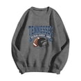 thumbnail image 3 of Football Team City Sweatshirts for Women Fall Winter Long Sleeve Crewneck Football Graphic Sweatshirt Pullover Tops, 3 of 5