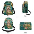 thumbnail image 4 of Xixirimido Sling Bag for Women Crossbody Bags Fanny Pack Chest Bag Travel Shoulder Belt Purse Backpack Gifts, Sloth Vintage Daisy Leaf, 4 of 7