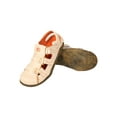 thumbnail image 5 of TMA EYES Women's Hook and Loop Closed-Toe Leather Sandal, 5 of 6