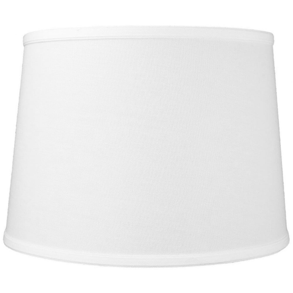 12x14x10" SLIP UNO FITTER White Linen Drum Lampshade