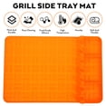 thumbnail image 3 of OUNONA 1Set Non Stick Reusable Silicone Mat for Griddle Spatula and Tool Organization Barbecue, 3 of 4