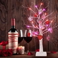 thumbnail image 7 of 2 Pack Valentine's Day Decoration Glow Birch Tree with 24 Heart Shaped Ornaments, USB with Timer and Battery Operated, Glowing Artificial Tree Indoor Bedroom Wedding Party Valentine's Day Decoration, 7 of 7