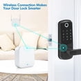 thumbnail image 5 of G2 Wi-Fi Gateway Bluetooth Gateway for TTLock, Bluetooth Keyless Entry Electronic Door Lock Wi-Fi Bridge, G2 Hub, Remote Control Smart Fingerprint Lock, Work with Alexa Voice Control, White, 5 of 5