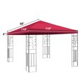thumbnail image 3 of Strong Camel Single tier Replacement 10'X10'gazebo canopy top patio pavilion cover sunshade plyester, 3 of 9