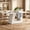 White, variant on Fnova 63" Modern Long Dining Table for 6 people, Rectangular Geometric Artificial Marble Kitchen Table for Dining Room, White