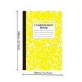 thumbnail image 3 of Composition Notebook Wide Ruled, 30 Sheet Composition Notebooks, 2 College Ruled Writing Notebooks, Marble Cover Notepad Lined Cute Journal Notebooks, 8.19" x 5.47", 2pcs (A5, Red+Yellow), 3 of 8