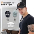 thumbnail image 4 of 100pcs Baseball Cap Rack Hat Holder Rack Organizer Storage Modern Baseball Caps Hangers, 4 of 5