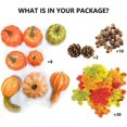 thumbnail image 4 of Mini Pumpkins Acorns Artificial Vegetables Artificial Leaves Pumpkin D, 4 of 5