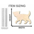 thumbnail image 2 of Unfinished Wood Kitten Cat Shape - Animal - Pet - Craft - up to 46" DIY 12" / 1/8", 2 of 3