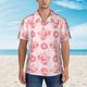 thumbnail image 2 of Balery Pigs Head And Donuts Camisas hawaianas de manga corta para hombre, camisas playeras de corte holgado, camisas de vacaciones con botones,3X-Large, 2 of 7