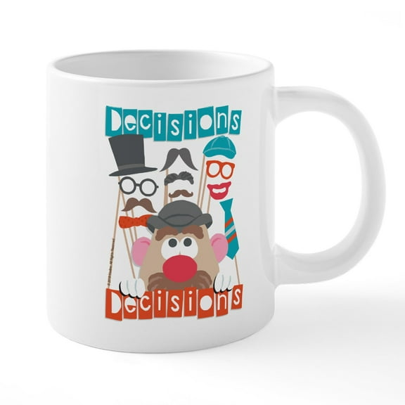 CafePress - Mr. Potato Head Decisions - 20 Oz White Ceramic Mega Mug