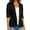 Black Womens Coats, variant on Womens Plus Size Blazer Fashion Women Turn Down Collar 3/4 Sleeve Casual Coat Cardigan Blouse Black 12