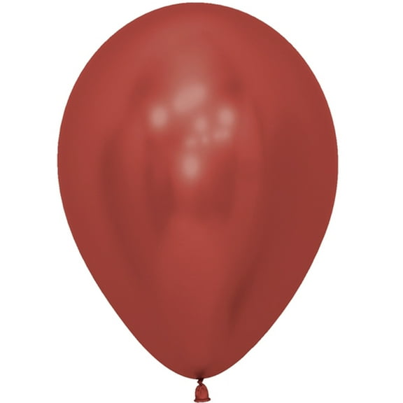 12 Reflex Crystal Red Latex Balloons 11"