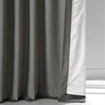 thumbnail image 6 of Half Price Drapes Signature Nightlife Grey Plush Velvet Hotel Blackout Curtains(1 Panel),50W X 96L, 6 of 6